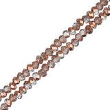 Crystal Lane Rondelle 1.5x2.5mm Tr Demi Cuivre Iris 246/Brins