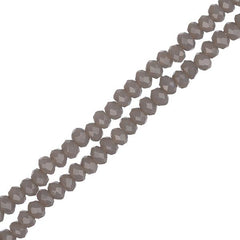 Crystal Lane Rondelle 1.5x2.5mm Opaque Grey 246/Strand