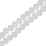 Crystal Lane Rondelle 3x4mm Opaque White Matt 110/Strand
