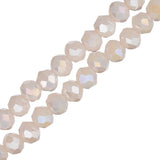 Crystal Lane Rondelle 3x4mm Crème Opaque AB 110/Fil