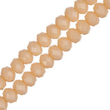Crystal Lane Rondelle 3x4mm Crème Opaque 110/Brin