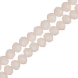 Crystal Lane Rondelle 3x4mm Crème Légère Opaque 110/Fil