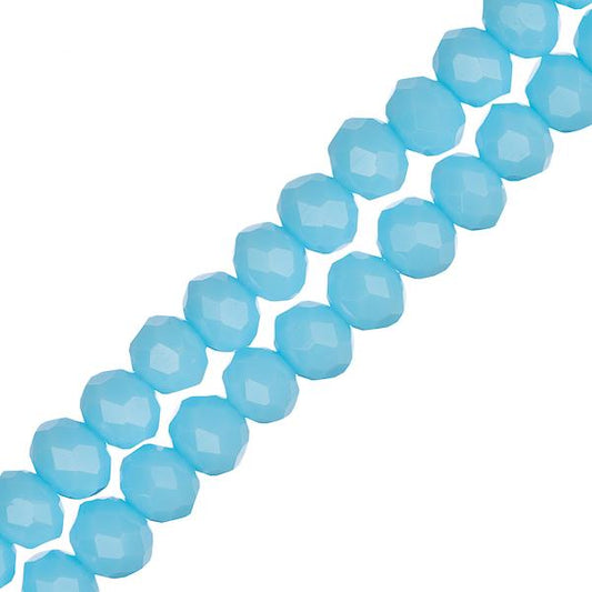Crystal Lane Rondelle 3x4mm Bleu Opaque 110/Brin