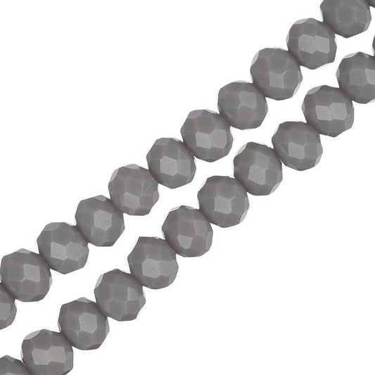 Crystal Lane Rondelle 3x4mm Gris Opaque 110/Brin