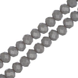 Crystal Lane Rondelle 3x4mm Gris Opaque 110/Brin