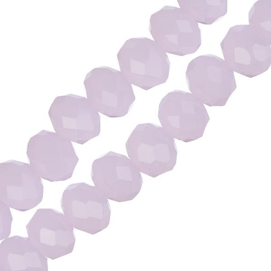 Crystal Lane Rondelle 4x6mm Rose Opaque 78/Brin