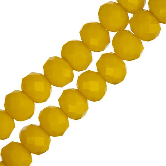 Crystal Lane Rondelle 4x6mm Jaune Opaque 78/Brin