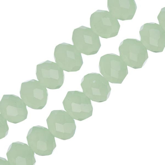 Crystal Lane Rondelle 4x6mm Opaque Vert Clair 78/Brin