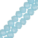 Crystal Lane Rondelle 4x6mm Opaque Light Blue 78/Strand