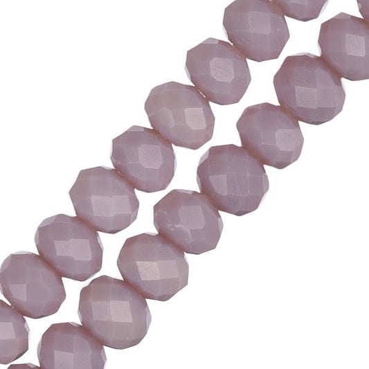 Crystal Lane Rondelle 4x6mm Opaque Violet Clair 78/Brin