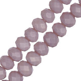 Crystal Lane Rondelle 4x6mm Opaque Light Purple 78/Strand