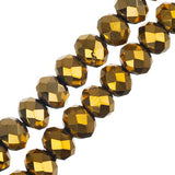 Crystal Lane Rondelle 4x6mm Opaque Or Iris 78/Brin