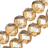 Crystal Lane Rondelle 8x10mm Transparent Topaz AB 46/Strand