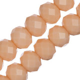 Crystal Lane Rondelle 8x10mm Crème Opaque 46/Brin