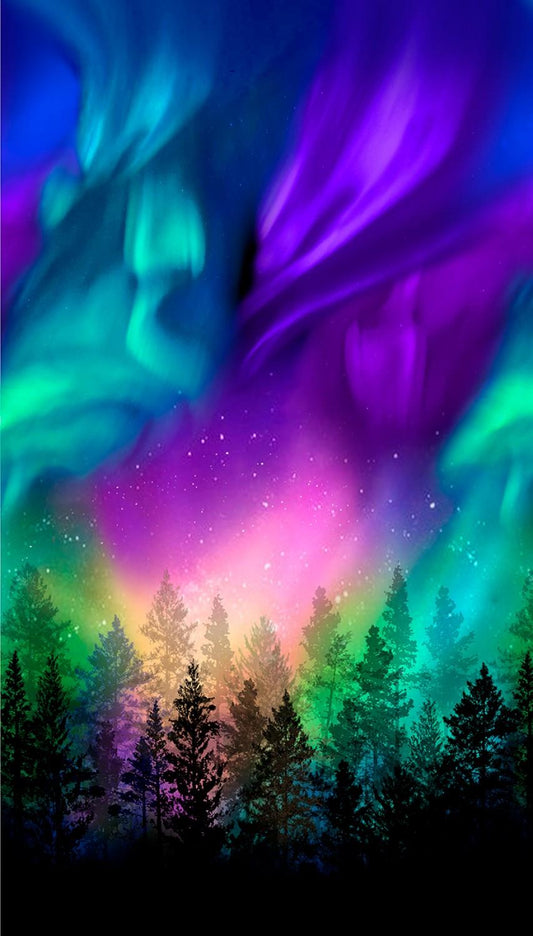 #CD8456 Multi Aurora Panel 100% Cotton - Price Per Half Yard