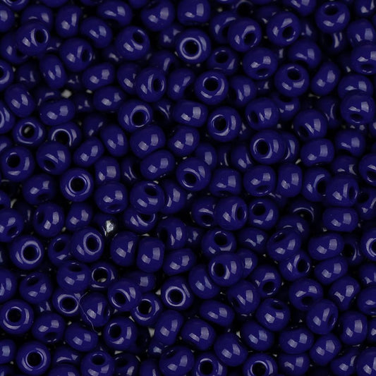 11/0 Czech Seed Beads #34923B Opaque Dark Royal Blue 250g