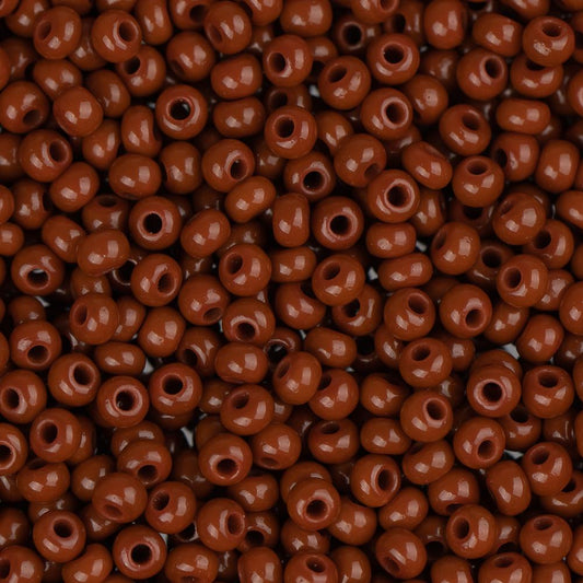 11/0 Perles de Rocailles Tchèques #34925B Opaque Brun Clair 250g