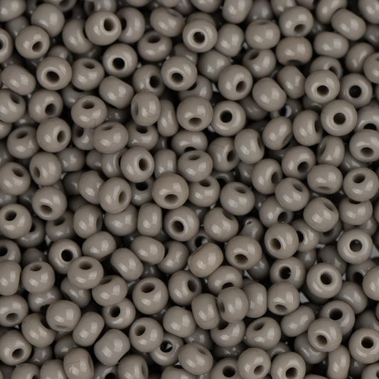 11/0 Perles de Rocailles Tchèques #34927B Gris Opaque 250g