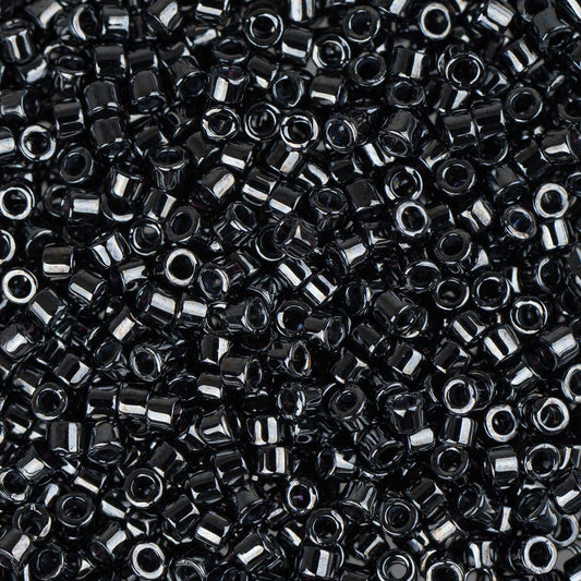 11/0 Delica Bead #0001 Gunmetal 50g Bag