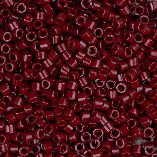 11/0 Delica Bead #0654 Opaque Cranberry Red 50g Bag