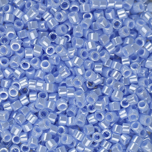 Perle Delica 11/0 #1568 Agate Bleu Lustre Opaque Sac de 50g