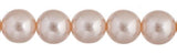 Czech Glass Pearls 6mm Light Cream Rose 30/Strand