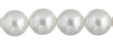 Czech Glass Pearls 8mm White 22/Strand