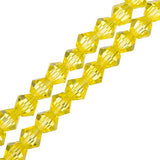 Crystal Lane Toupie 4mm Transparent Jaune 96/Brin