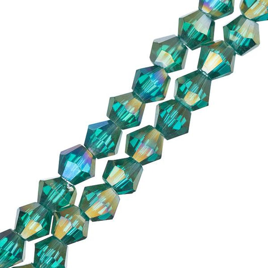 Crystal Lane Toupie 4mm Tr Vert Foncé AB 96/Brin