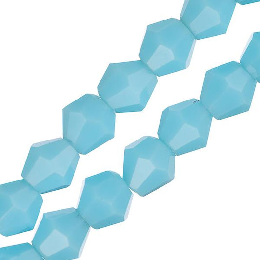 Crystal Lane Toupie 6mm Bleu Opaque 64/Brins