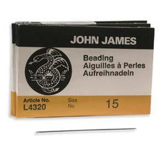 #15 John James Beading Needles 25/pk