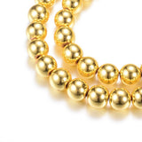 6mm Hematite Gold Plated (Synthetic) Beads 15-16" Strand
