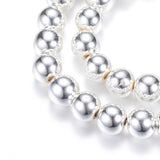 Perles plaquées argent hématite de 8 mm (synthétique) 15-16" Strand