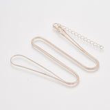 Necklace Snake Chain 24" Rose Gold 1/pk