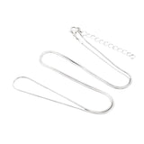 Collier Chaîne Serpent 24" Argent 1/pk