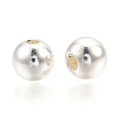 4mm Craft Pearls Metallic Silver 100/pk