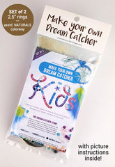 Dream Catcher Kit 2 1/2" Kids Natural 2/pk