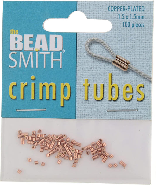 Crimp Tubes 1.5mm Copper Plate 100/pk