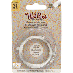 24g German Style Wire Silver 12m