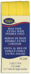 Extra Wide Double Fold Bias Tape 3yd Canary