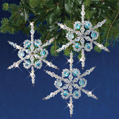 Ornament Kit - Shimmer Snowflakess - Makes 3