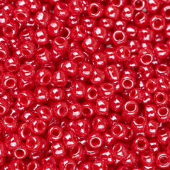 11/0 Toho Seed Beads #125 Opaque Lustered Cherry 250g Bag