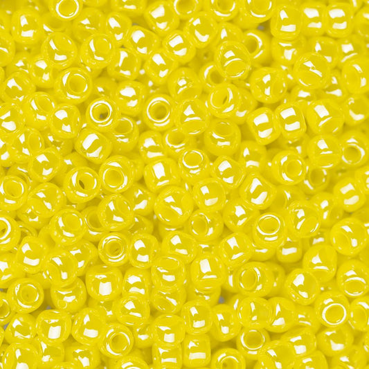 11/0 Toho Seed Beads #128 Opaque Lustered Dandelion 8-9g Vial