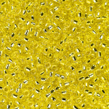 Perles de rocaille Toho 15/0 # 32 Citron doublé d'argent Flacon de 8 à 9 g