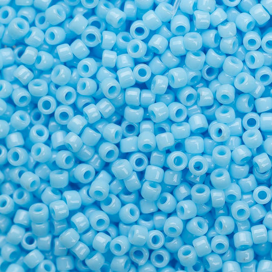 Perles de Rocailles Toho 15/0 #43 Bleu Turquoise Opaque Flacon de 8-9g