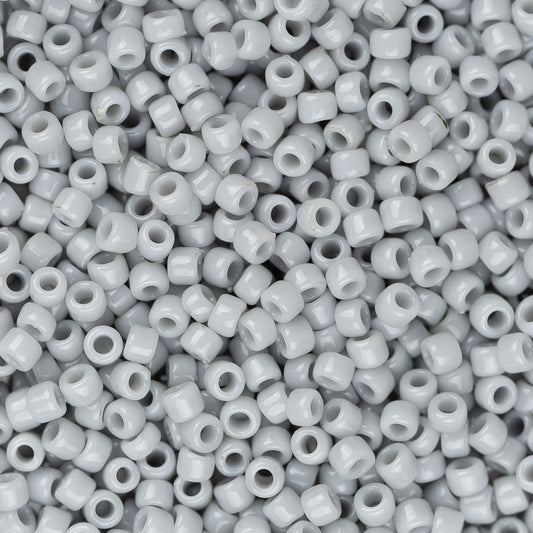 Perles de rocaille Toho 15/0 # 53 gris opaque flacon de 8 à 9 g