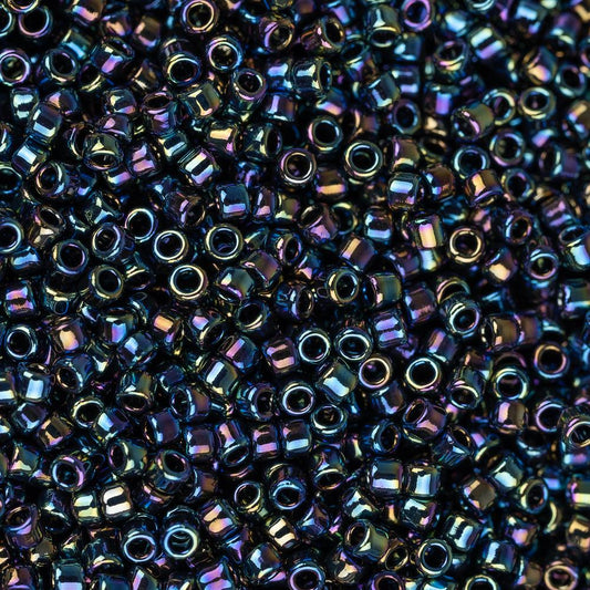 15/0 perles de rocaille Toho # 86 Iris arc-en-ciel métallique flacon de 8 à 9 g