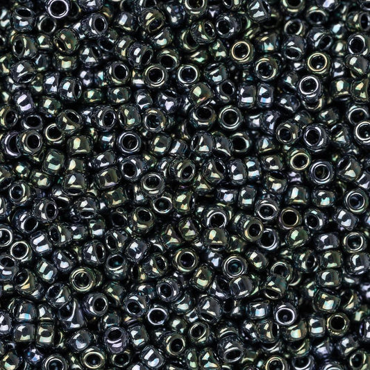 15/0 perles de rocaille Toho # 89 mousse métallique flacon de 8 à 9 g