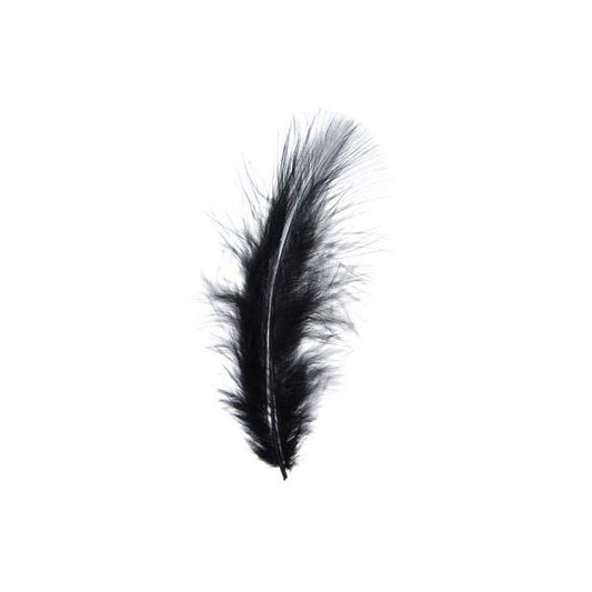 Marabou Feathers 5-7" Black 20g