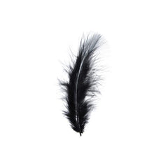 Marabou Feathers Bulk Black 20g
